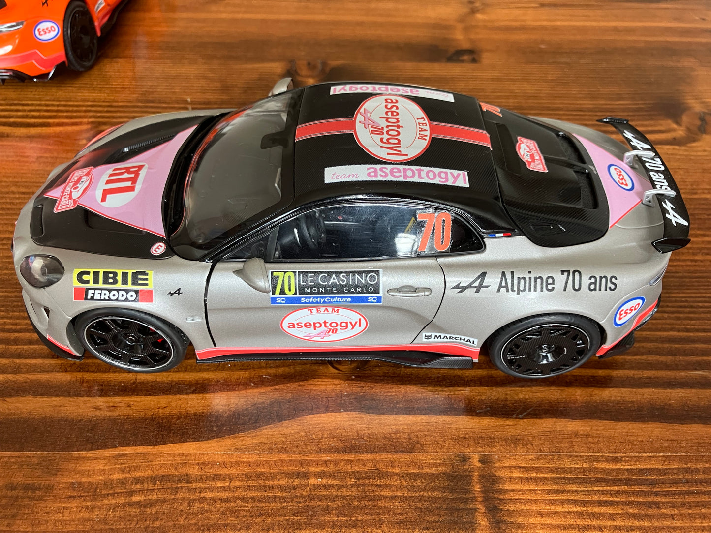 SOLIDO 1/18e - Alpine A110 Radicale 2025 "Grise" - Team Aseptogyl - Exemplaire unique