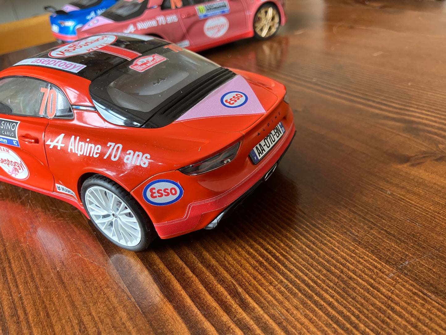 SOLIDO 1/18e - Alpine A110S Color Red - Team Aseptogyl - Exemplaire unique