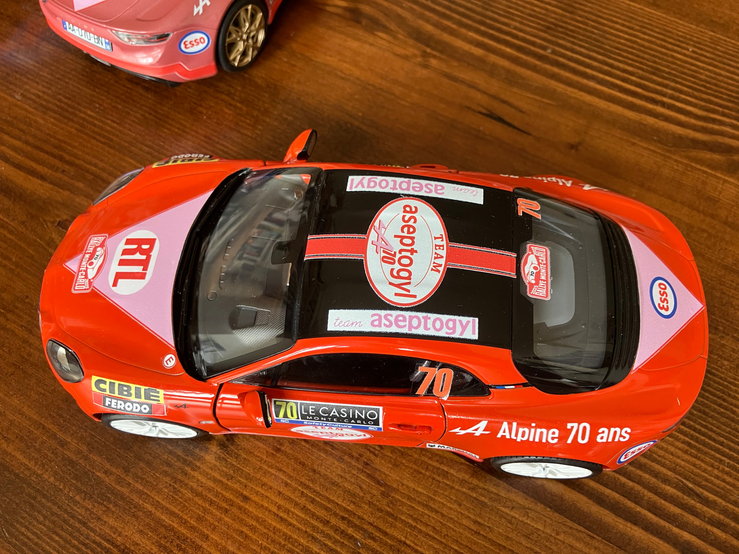 SOLIDO 1/18e - Alpine A110S Color Red - Team Aseptogyl - Exemplaire unique