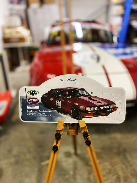 “SM Proto 1972” Rally Plate – Monte Carlo historique 2019 – “Snow”
