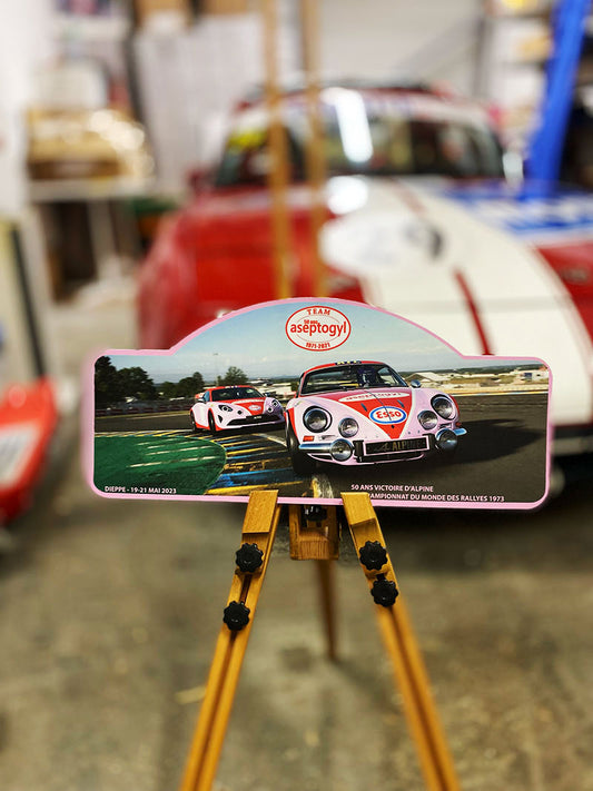 “DIEPPE 2023” Rally Plate - Berlinette and A110 Le Mans circuit