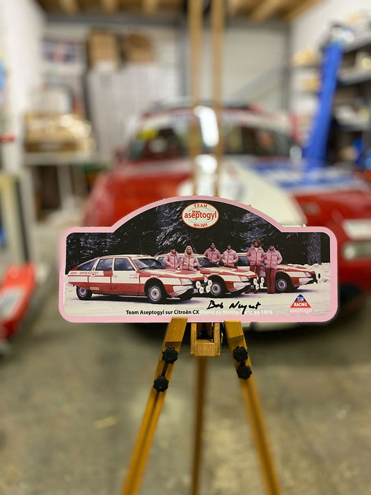 Rally plate “50 years Aseptogyl” - Citroën CX Diesel - 50 copies