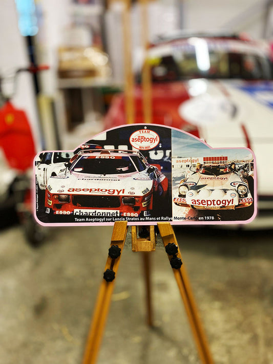 Rally plate “50 years Aseptogyl” - Lancia STRATOS - 50 copies