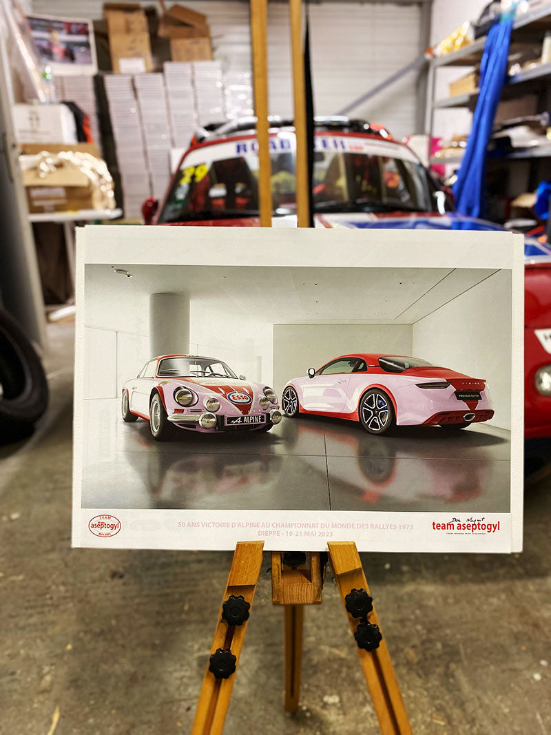 Poster - Alpine Aseptogyl Berlinette and A110 - A3