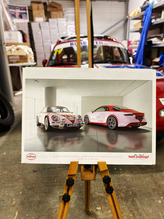 Poster - Alpine Aseptogyl Berlinette and A110 - A3