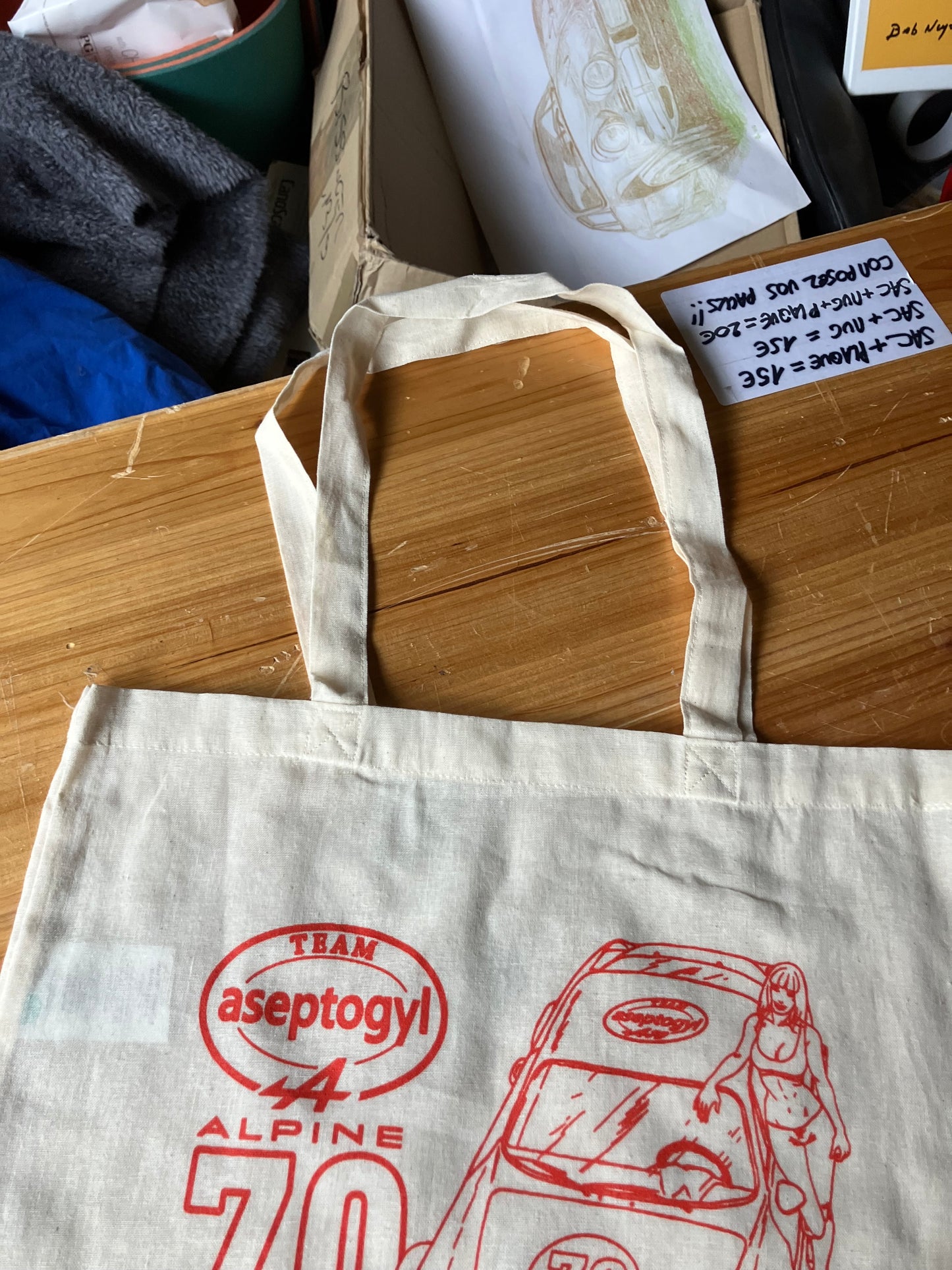 Tote-bag Alpine Aseptogyl- Alpine 70 ans série limitée 200 exemplaires