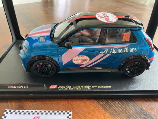 SOLIDO 1/18e - Alpine A290 70 ANS ALPINE - ASEPTOGYL - série limitée 14 pièces