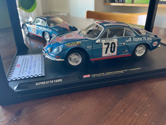 SOLIDO 1/18e - Alpine A110 Berlinette- 70 ANS ALPINE - ASEPTOGYL