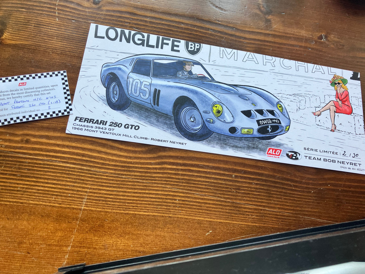 FERRARI 250 GTO 1966 MONT VENTOUX "105" - NEYRET 1/18e