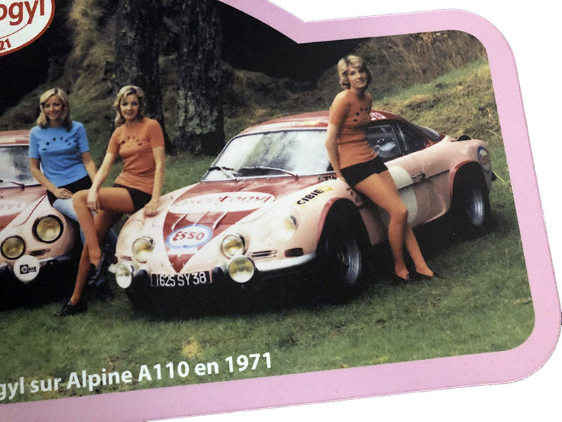 “50 years Aseptogyl” Rally Plate - ALPINE A110 - 50 copies