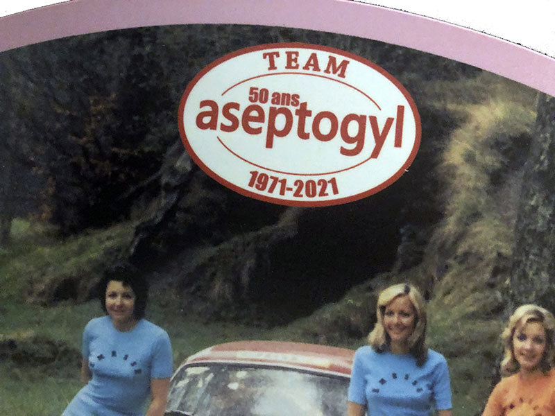 “50 years Aseptogyl” Rally Plate - ALPINE A110 - 50 copies