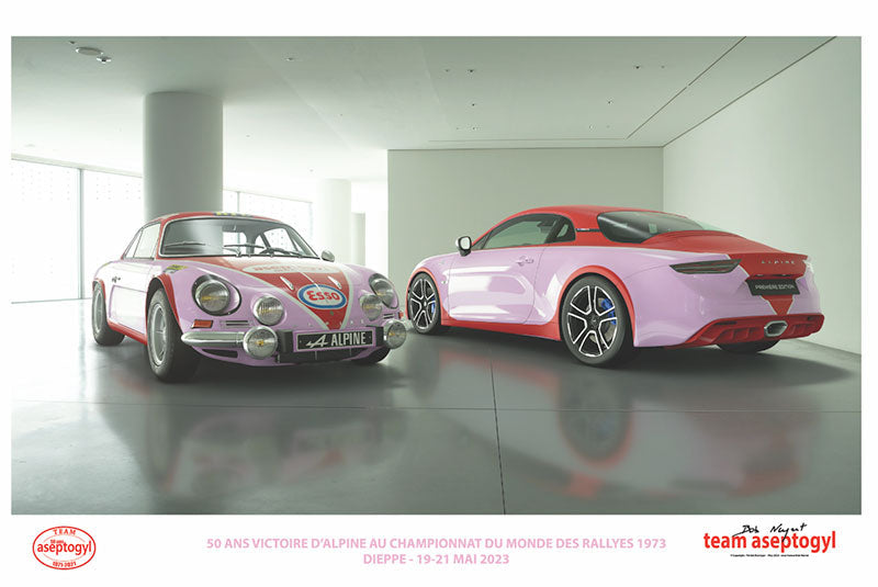 Poster - Alpine Aseptogyl Berlinette and A110 - A3