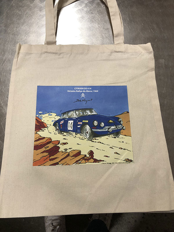 Tote-Bag série limitée «Citroën DS Coupé - Victoire Maroc 1969» - 100 exemplaires