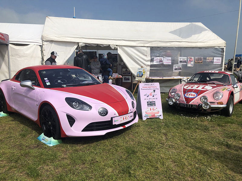 Plaque Rallye « DIEPPE 2023» - Berlinette et A110 circuit du Mans série "90 ans"