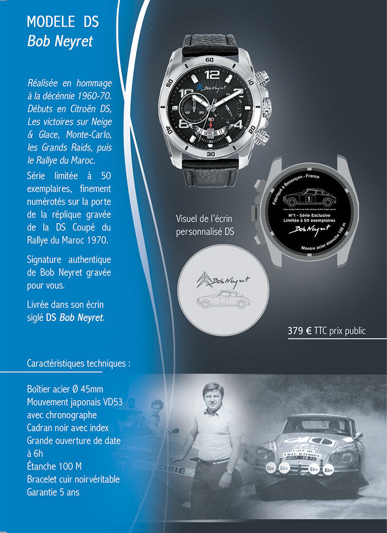 “DS Bob Neyret” Chronograph Watch Limited 50 pieces