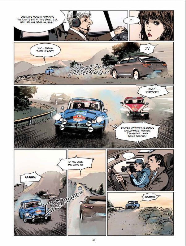 Comic book “Two Aces on a Citroën DS” - English
