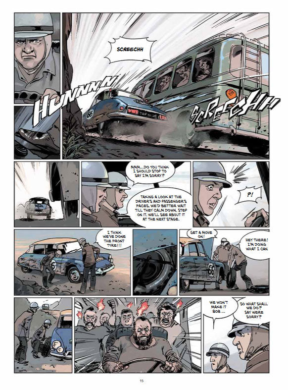 Comic book “Two Aces on a Citroën DS” - English