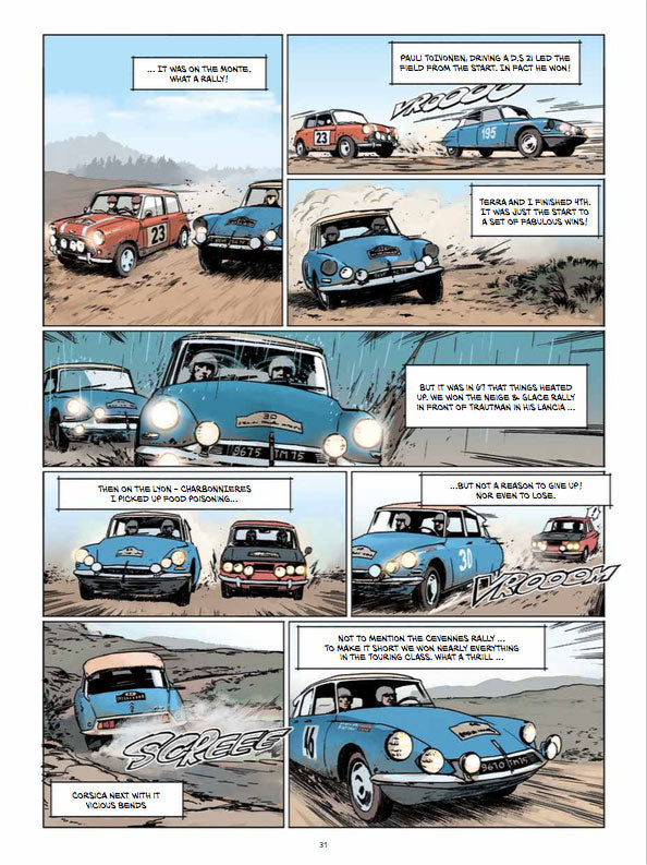 Comic book “Two Aces on a Citroën DS” - English
