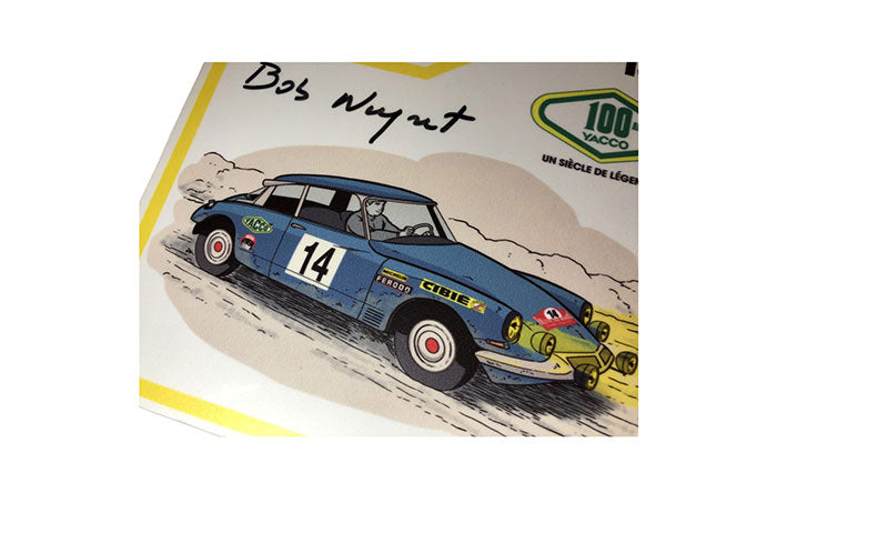 “100 years Citroën” Rally plaque signed by Bob Neyret