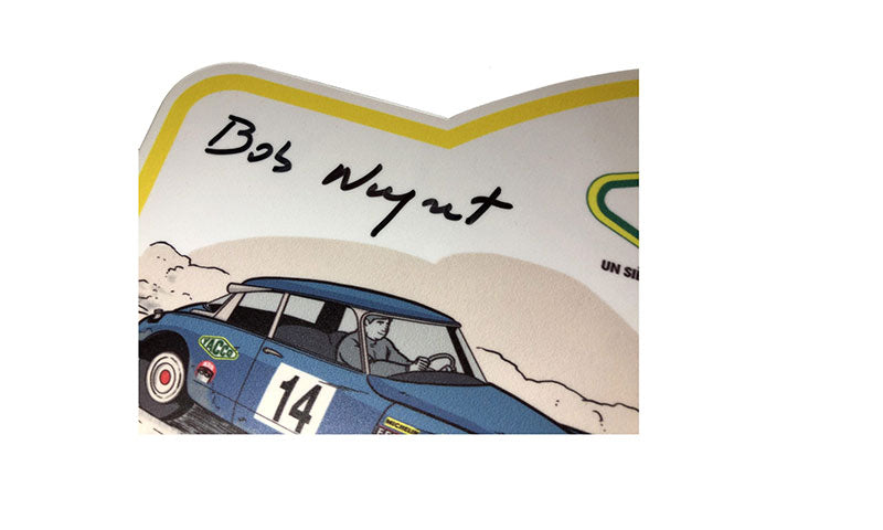 “100 years Citroën” Rally plaque signed by Bob Neyret