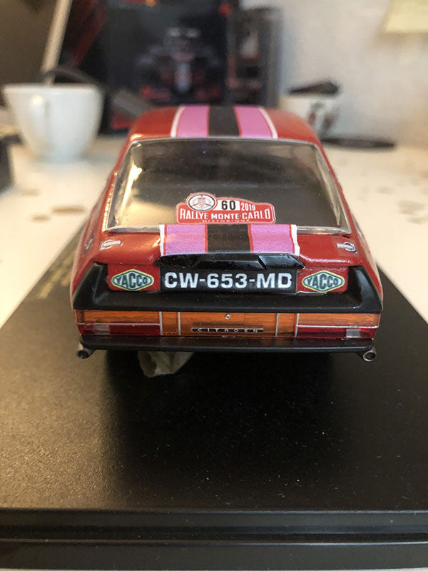 Citroën SM 1/24e «Proto 1972» Rallye Monte-Carlo Historique 2019