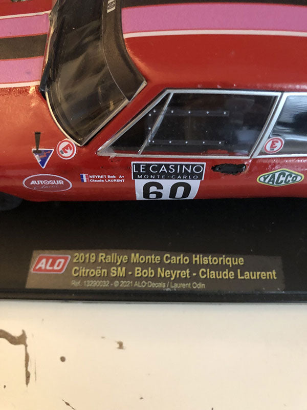 Citroën SM 1/24e «Proto 1972» Rallye Monte-Carlo Historique 2019
