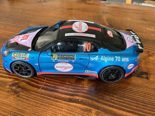 SOLIDO 1/18e - Alpine A110 Radicale 2025 "Bleue - Team Aseptogyl - 2 exemplaires