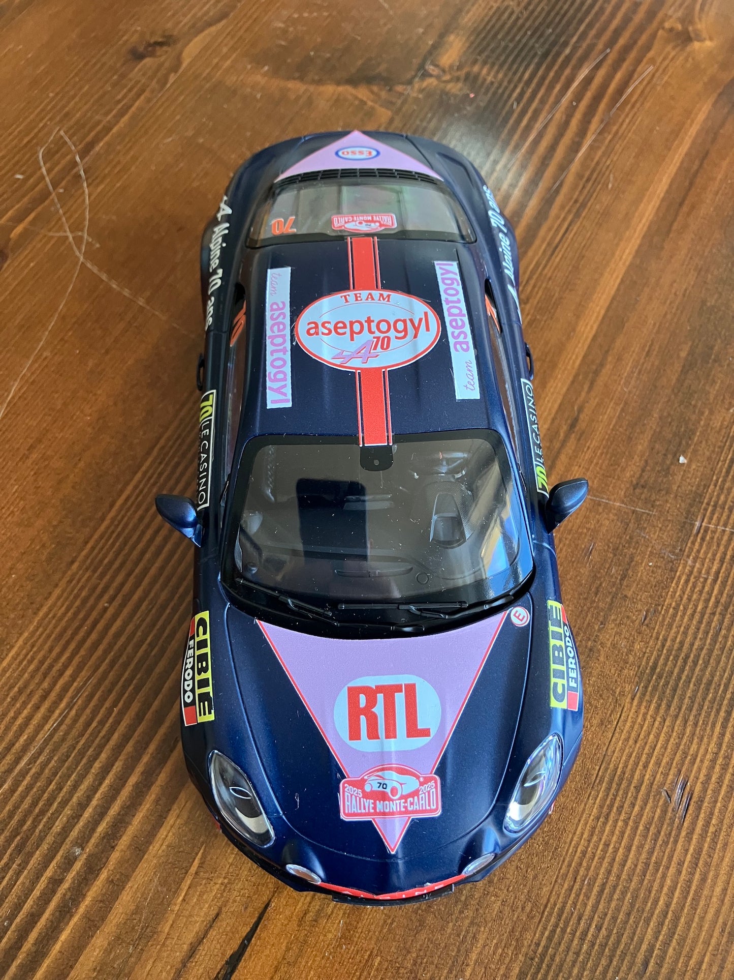 NOREV 1/18e - Alpine A110S TURINI 2025 BLEUE - Team Aseptogyl - 4 Exemplaires