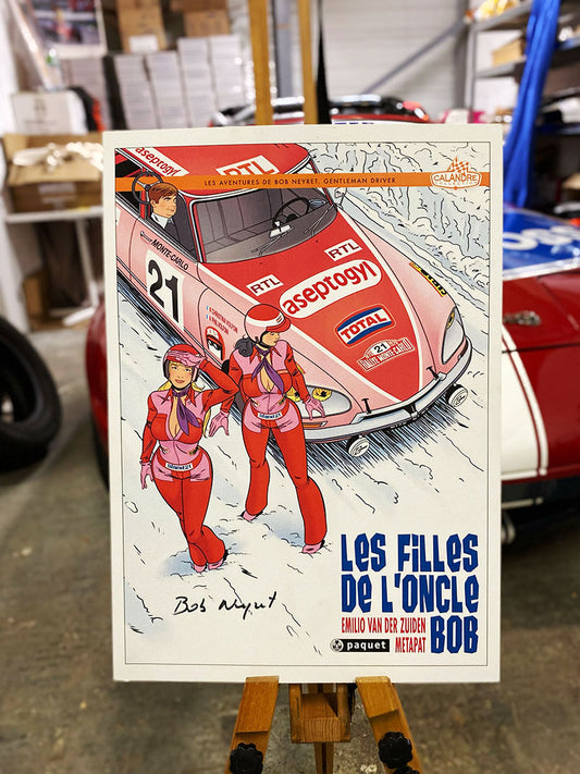 Affiche - Alternate cover "Les Filles de l'Oncle Bob" - Citroën DS "Aseptogyl" - Emilio van der Zuiden