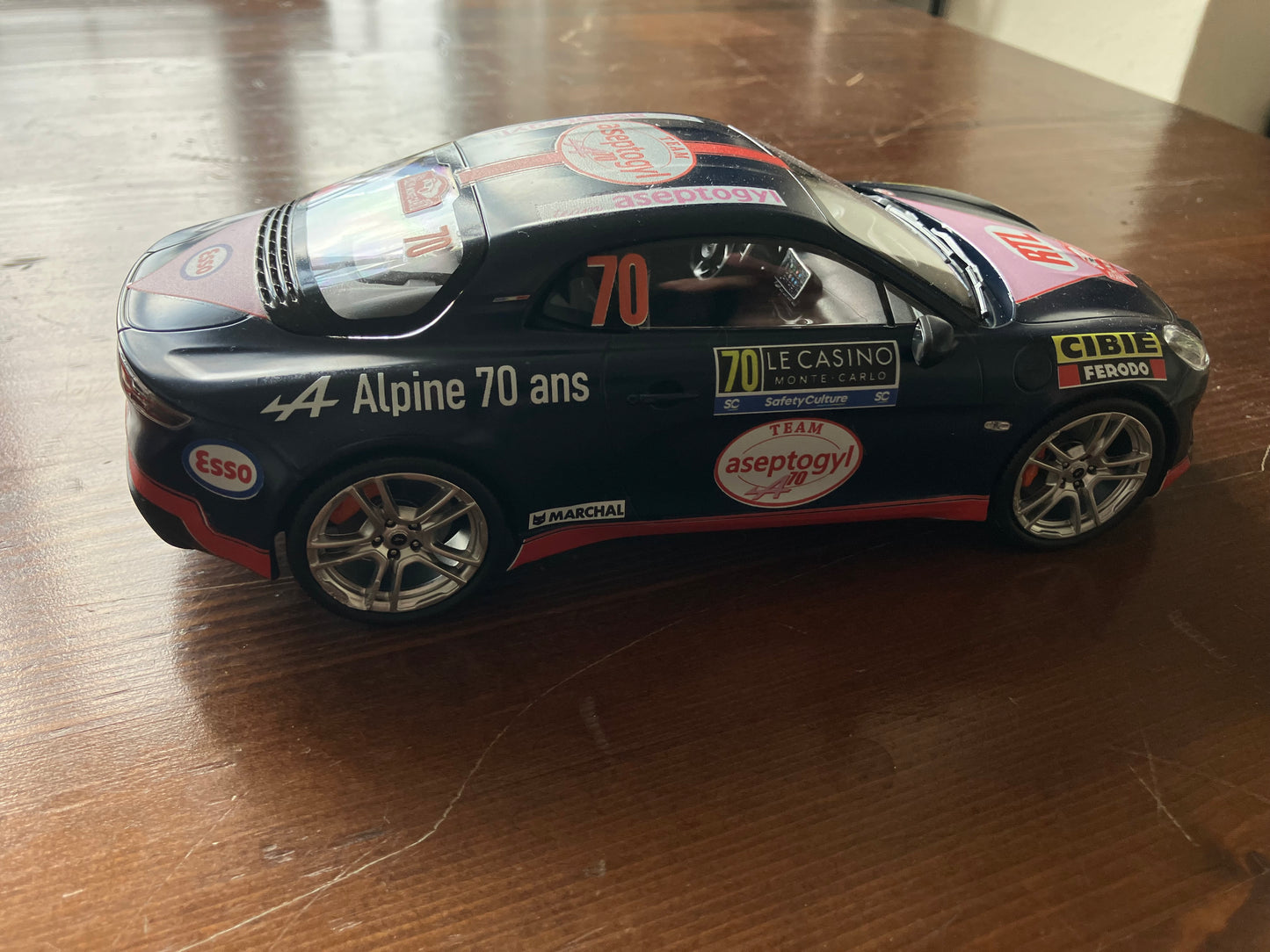 NOREV 1/18e - Alpine A110S TURINI 2025 BLEUE - Team Aseptogyl - 4 Exemplaires