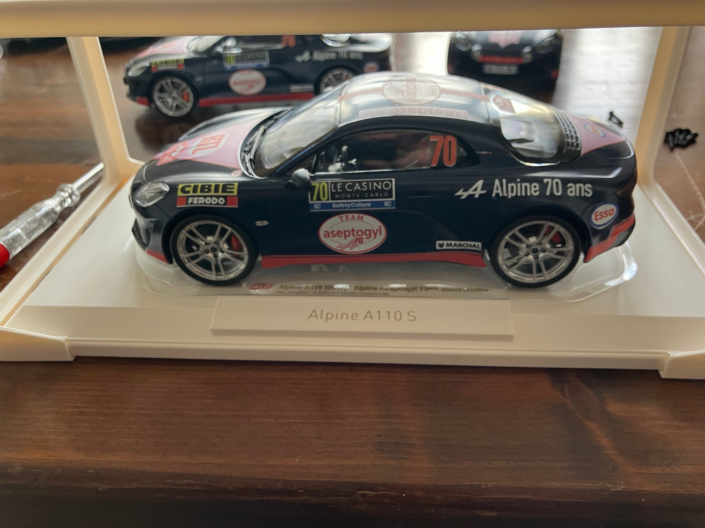 NOREV 1/18e - Alpine A110S TURINI 2025 BLEUE - Team Aseptogyl - 4 Exemplaires