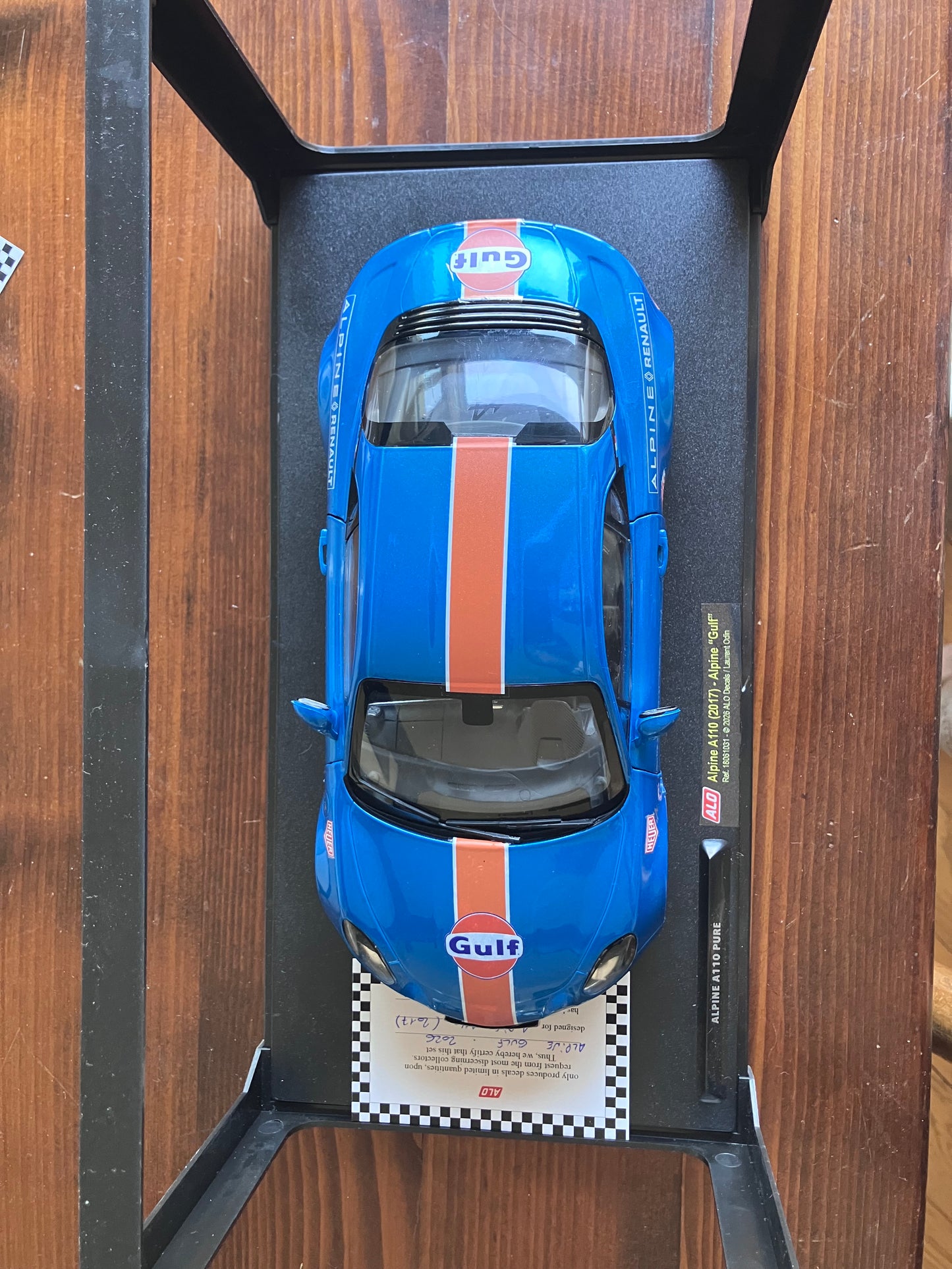 ALPINE 1/18e PURE - SOLIDO - Gulf -série limitée 4 exemplaires