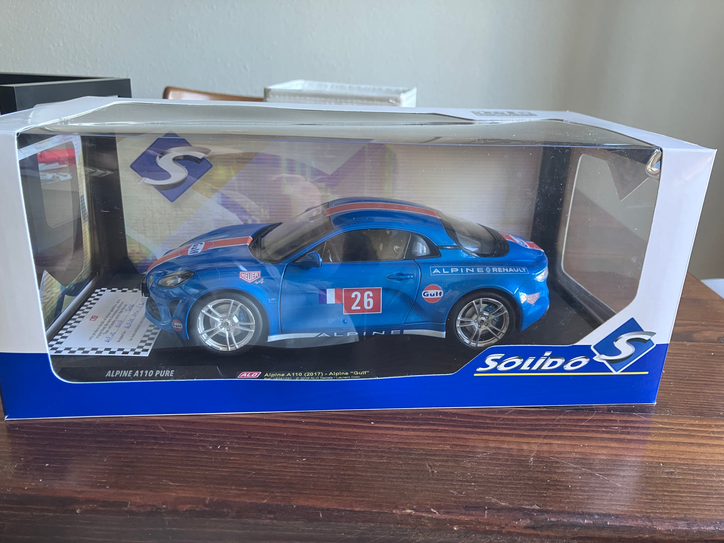 ALPINE 1/18e PURE - SOLIDO - Gulf -série limitée 4 exemplaires