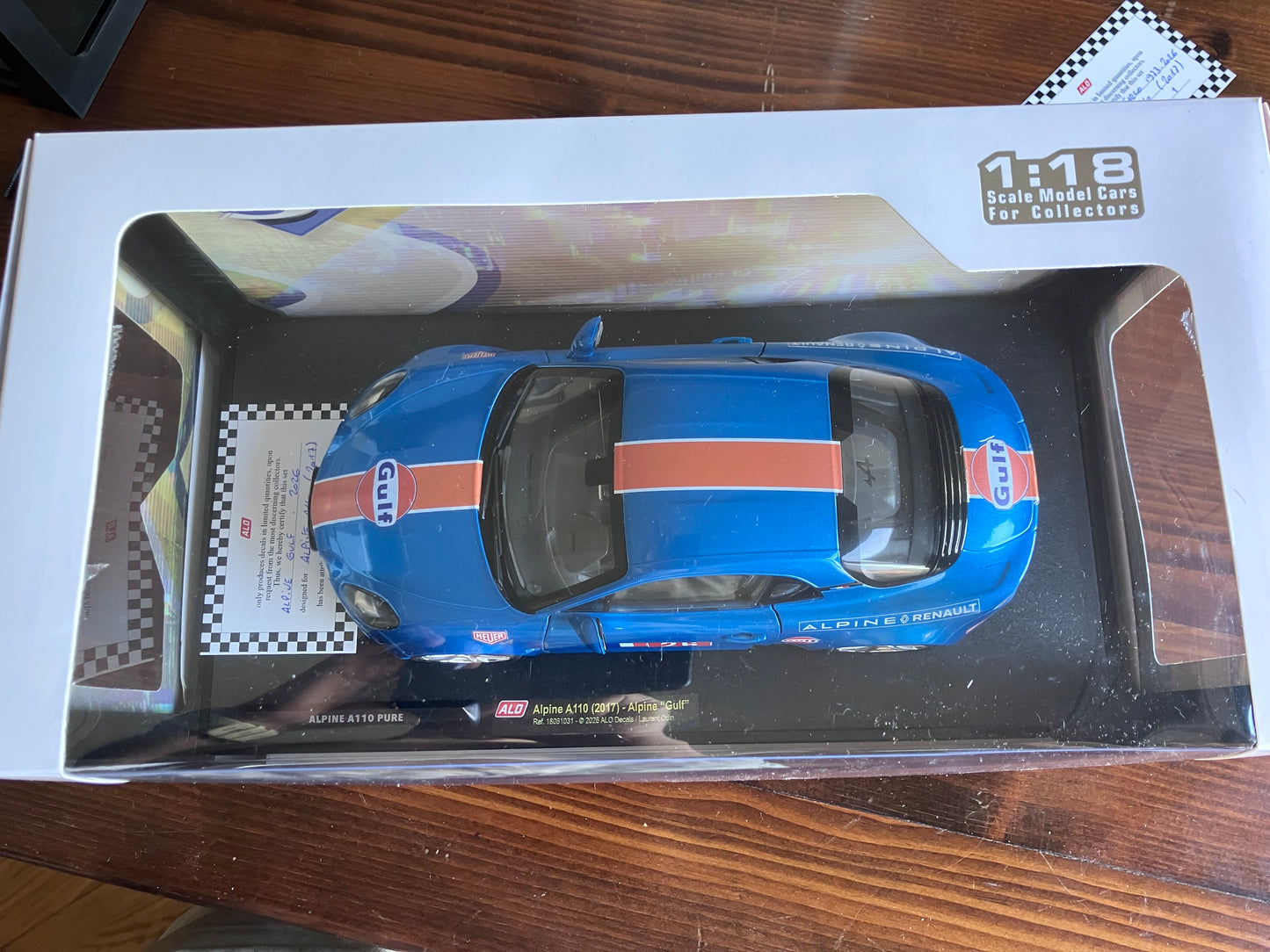 ALPINE 1/18e PURE - SOLIDO - Gulf -série limitée 4 exemplaires