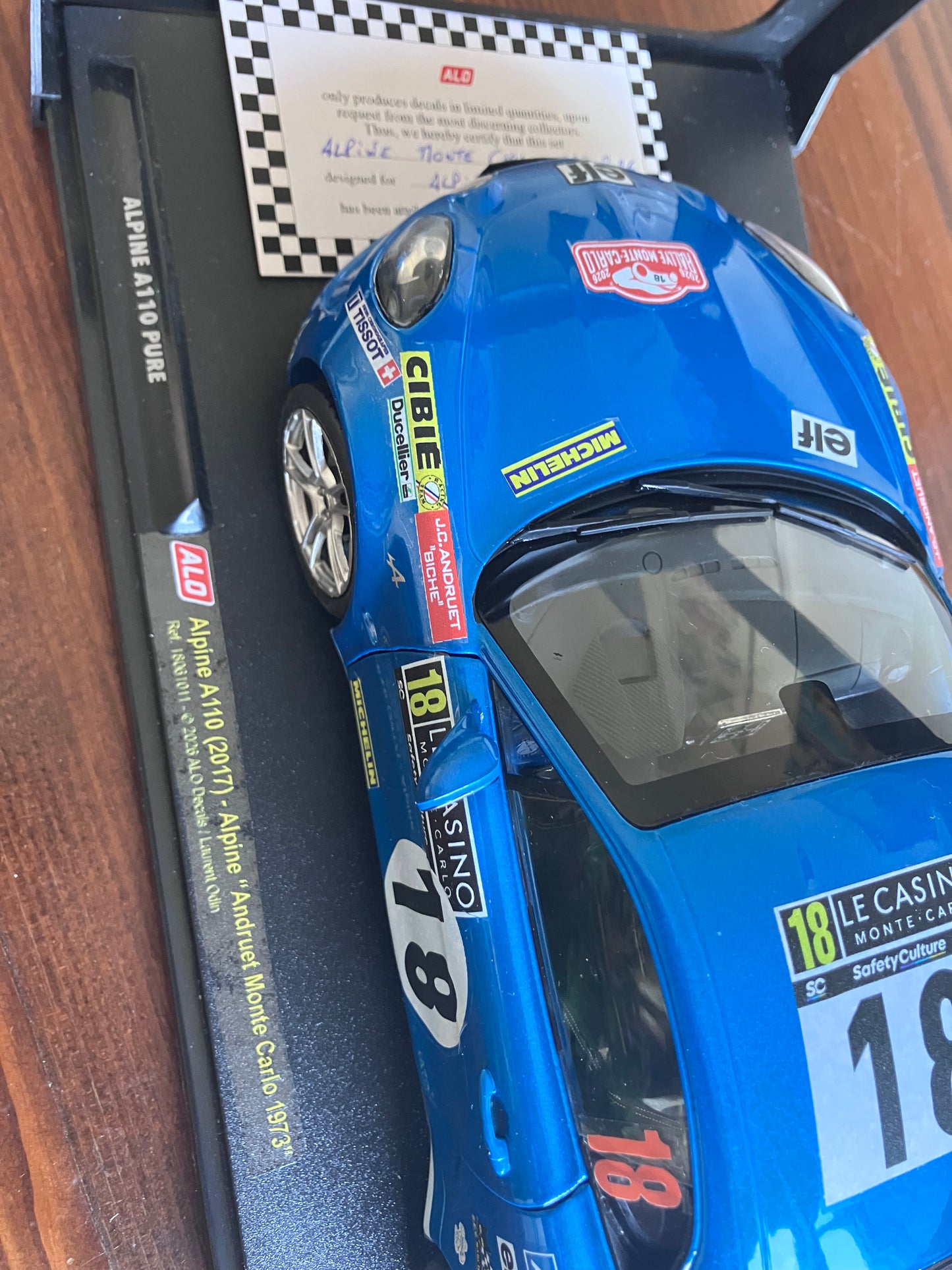 ALPINE 1/18e PURE - SOLIDO - Andruet "18" -série limitée 20 exemplaires