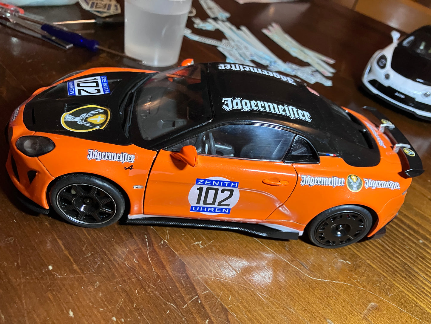 SOLIDO 1/18e -Alpine A110R Radicale Orange-Hommage-JAEGERMEISTER 1973 M06
