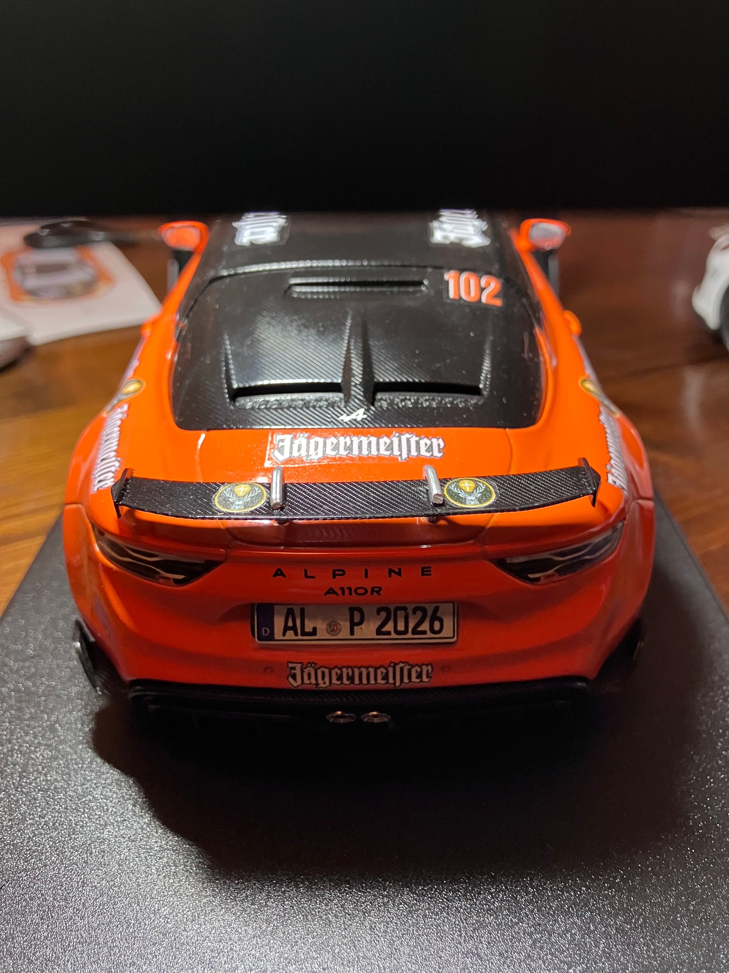 SOLIDO 1/18e -Alpine A110R Radicale Orange-Hommage-JAEGERMEISTER 1973 M06