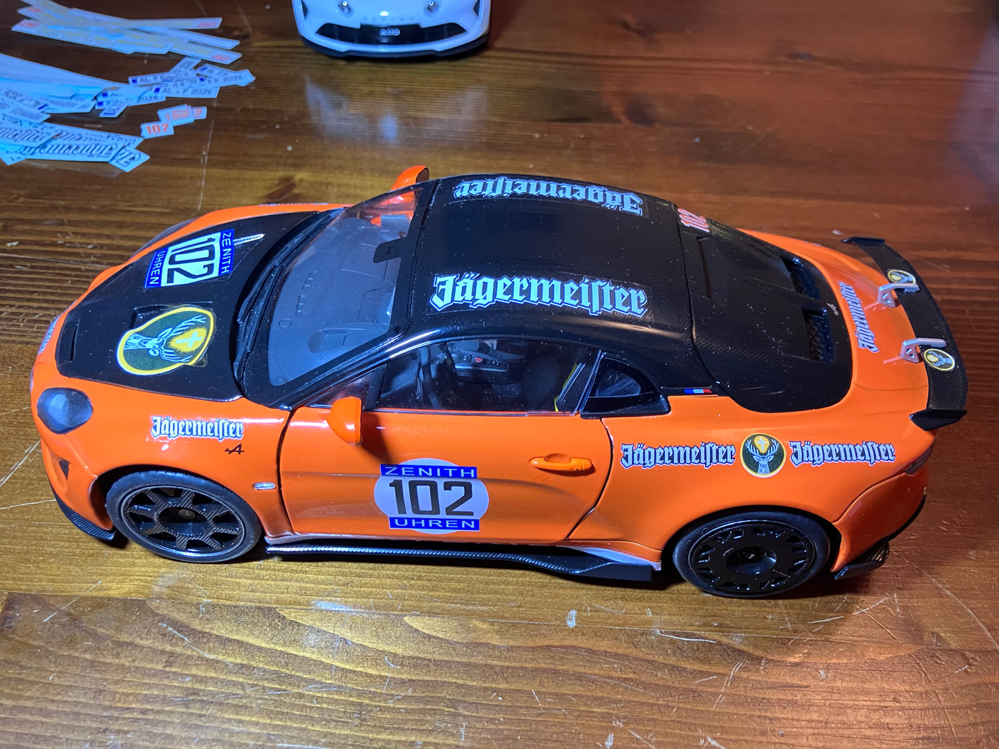 SOLIDO 1/18e -Alpine A110R Radicale Orange-Hommage-JAEGERMEISTER 1973 M06