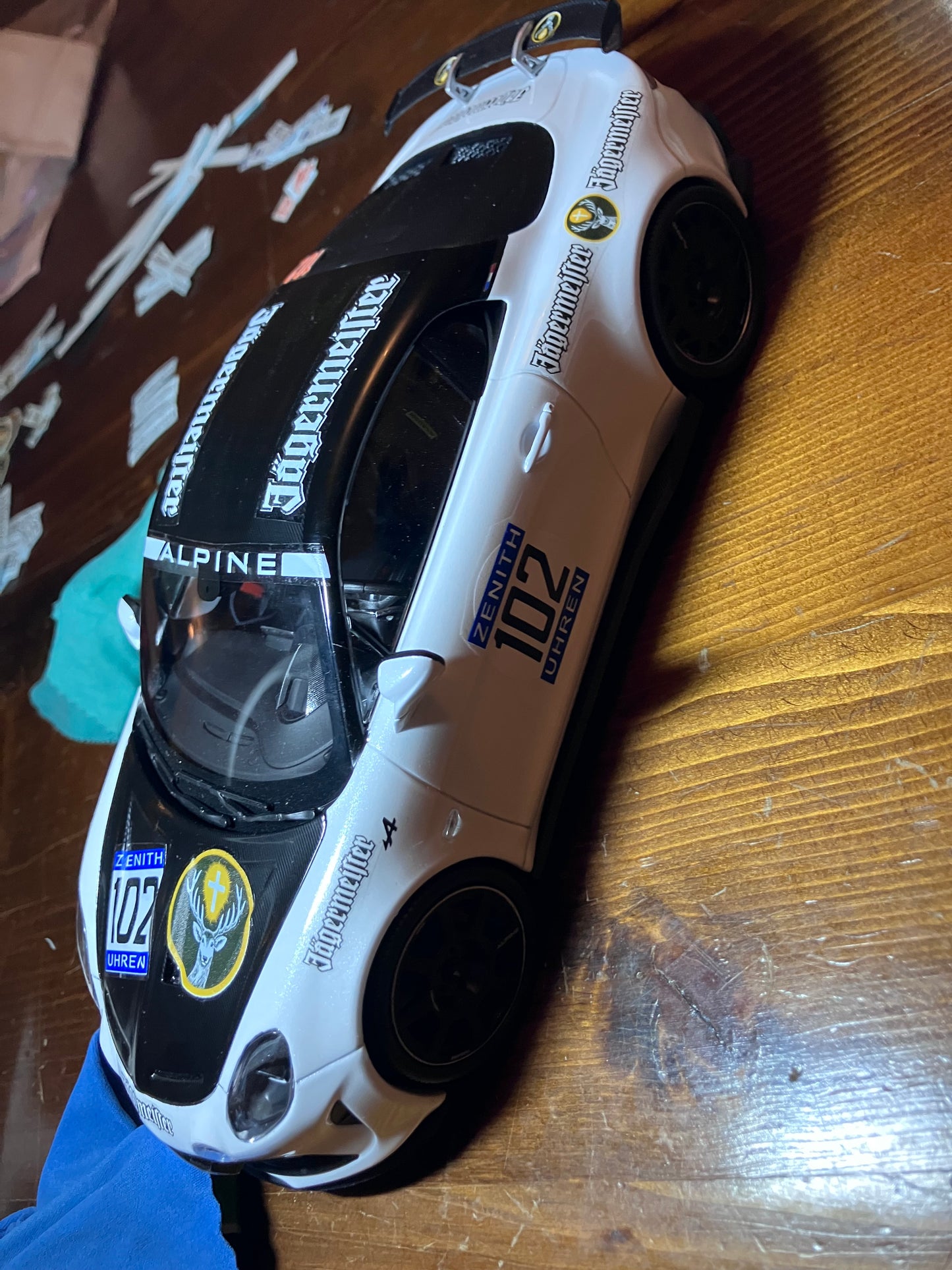 NOREV 1/18e -Alpine A110R Blanche-Hommage-JAEGERMEISTER 1973 M06