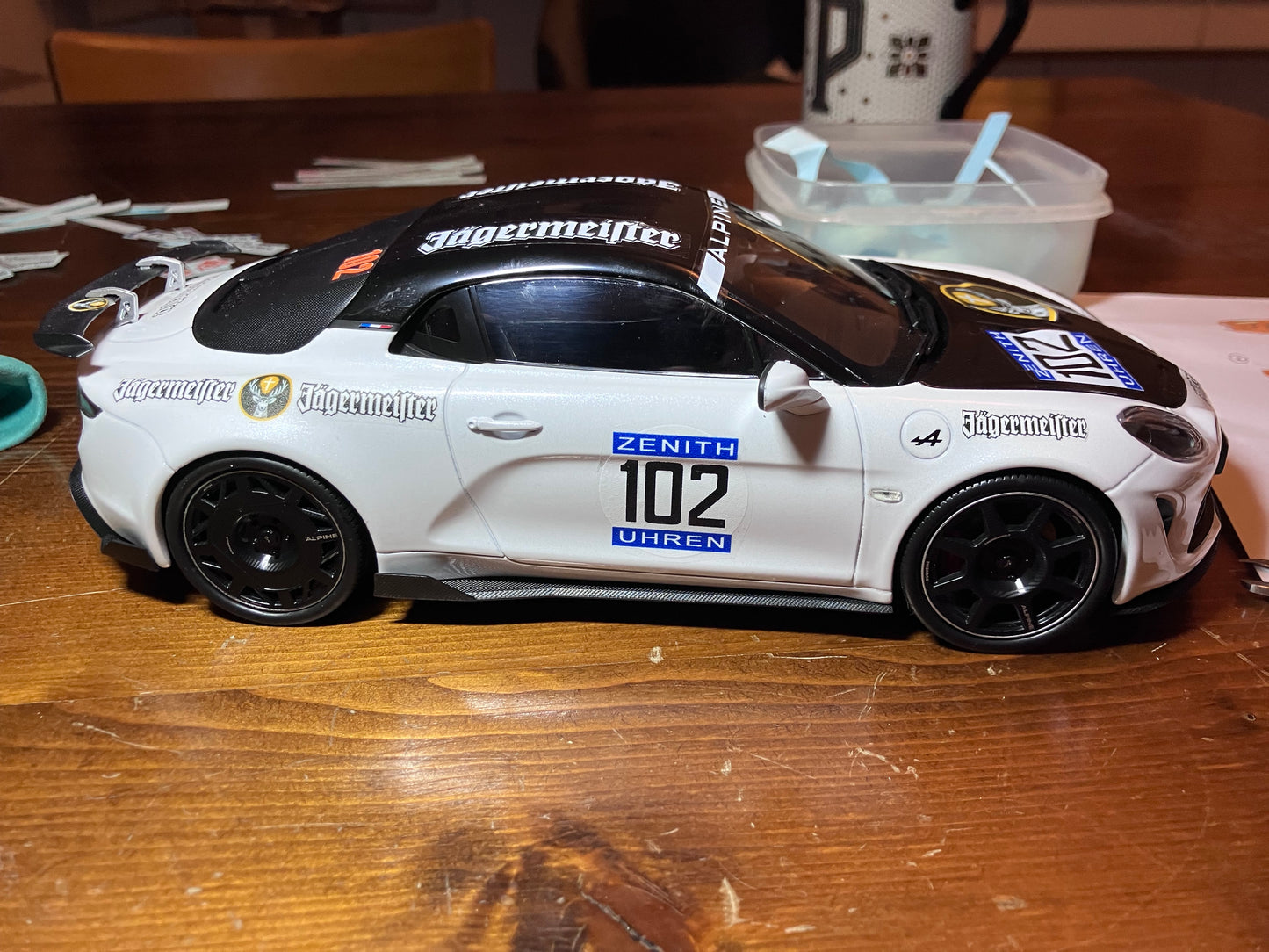 NOREV 1/18e -Alpine A110R Blanche-Hommage-JAEGERMEISTER 1973 M06