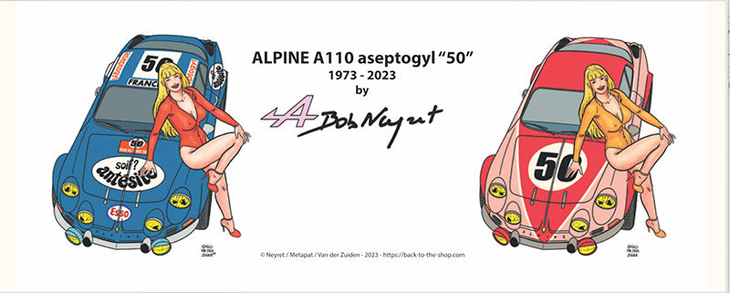 MUG «Alpine A110 50 ans 1973-2023» - Bob Neyret- Team Aseptogyl série limitée 72 pièces