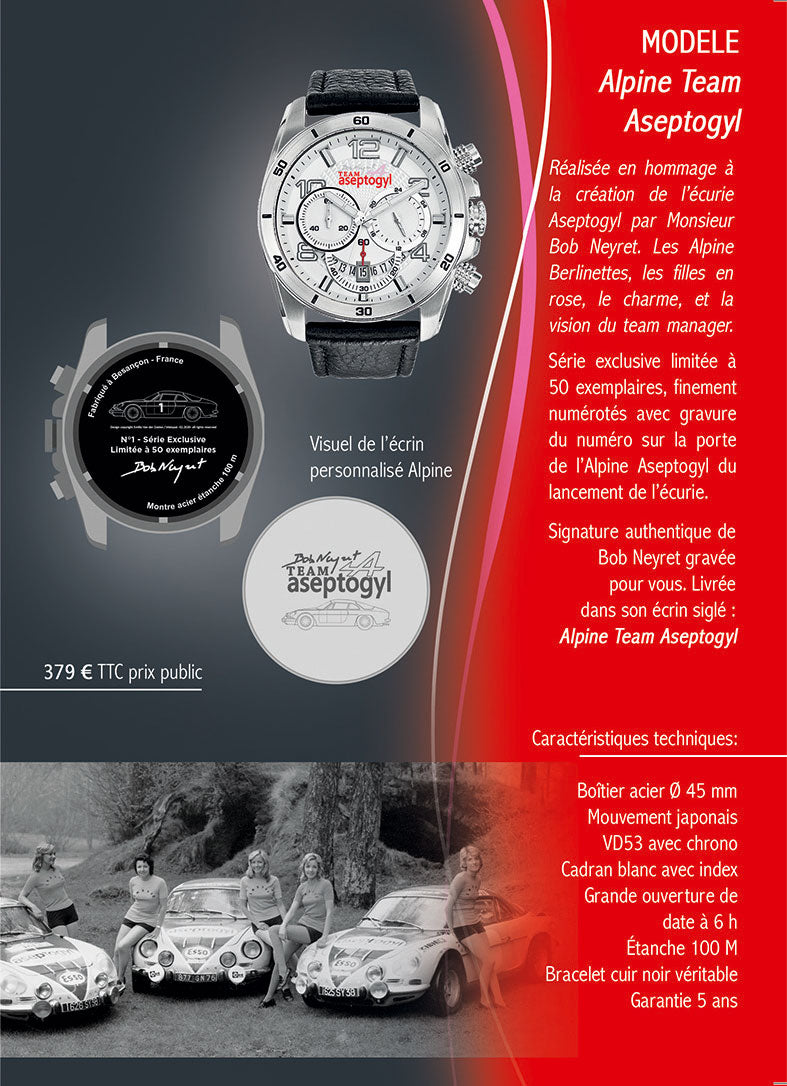“Team Aseptogyl” Chronograph Watch Limited 50 pieces